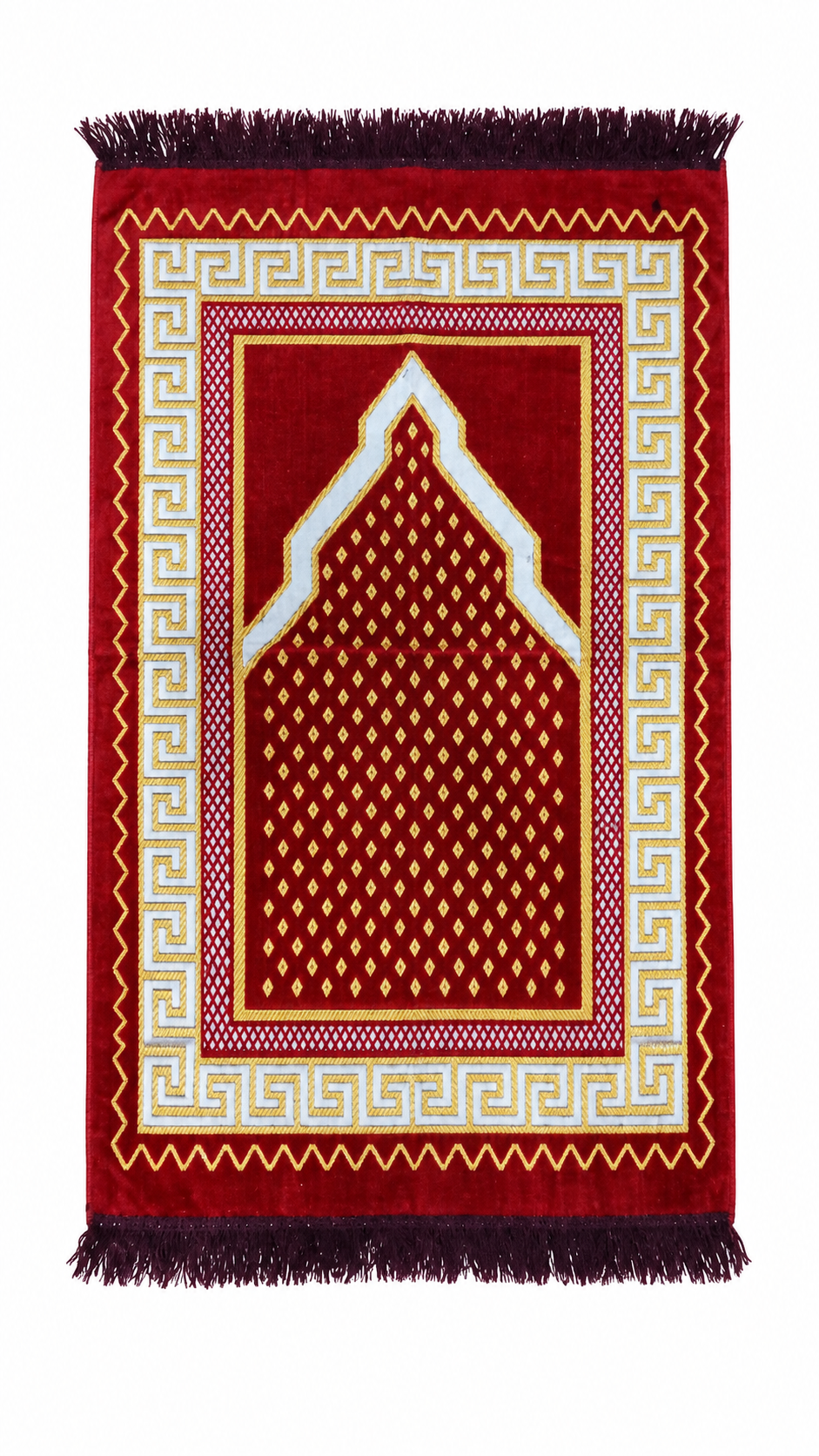 Red and Gold Prayer Mat