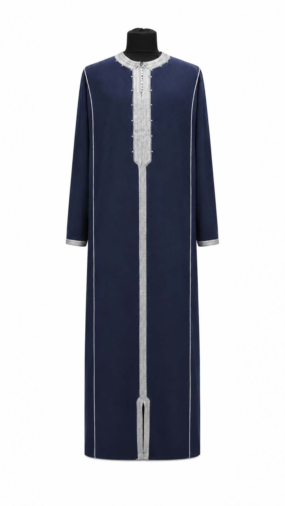 Men's Moroccan Navy Blue Summer Abaya