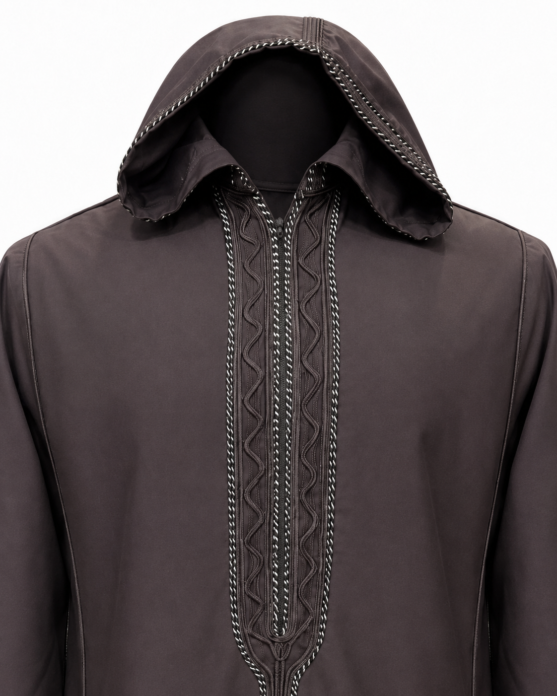 Men's Moroccan Dark Brown Spring Abaya