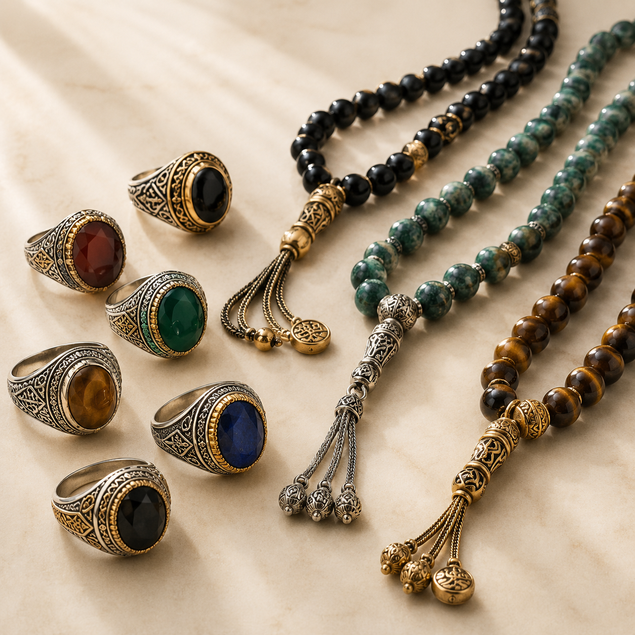 Rings and Prayer beads
