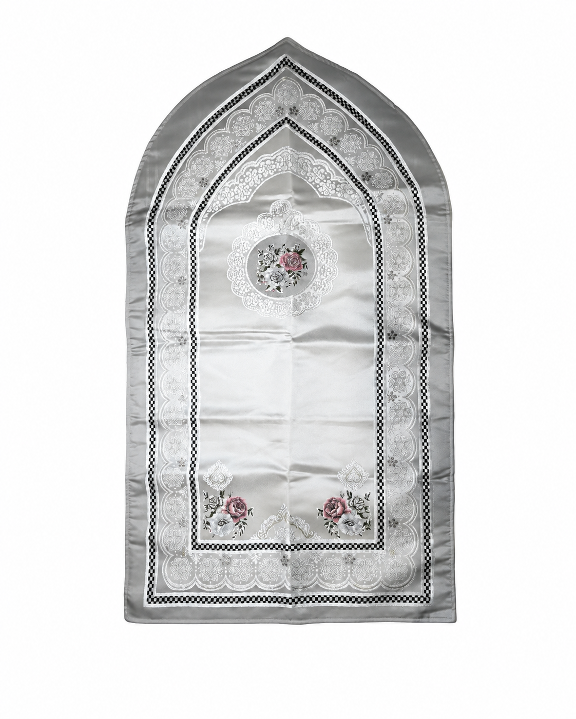 Silver Portable Mihrab Rug