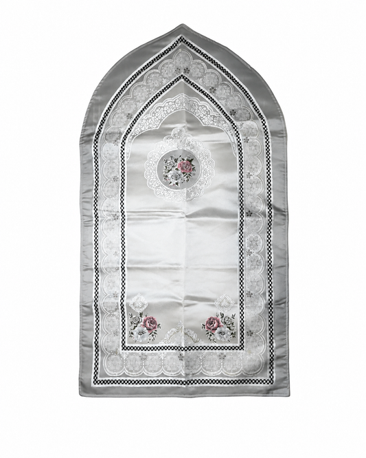 Silver Portable Mihrab Rug