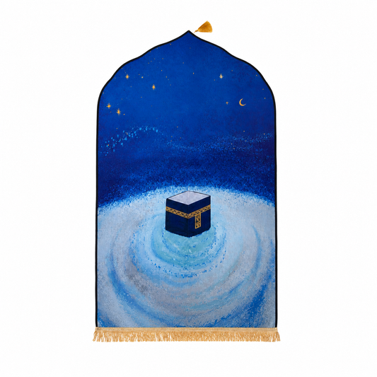 Kaaba Blue Children's Prayer Mat