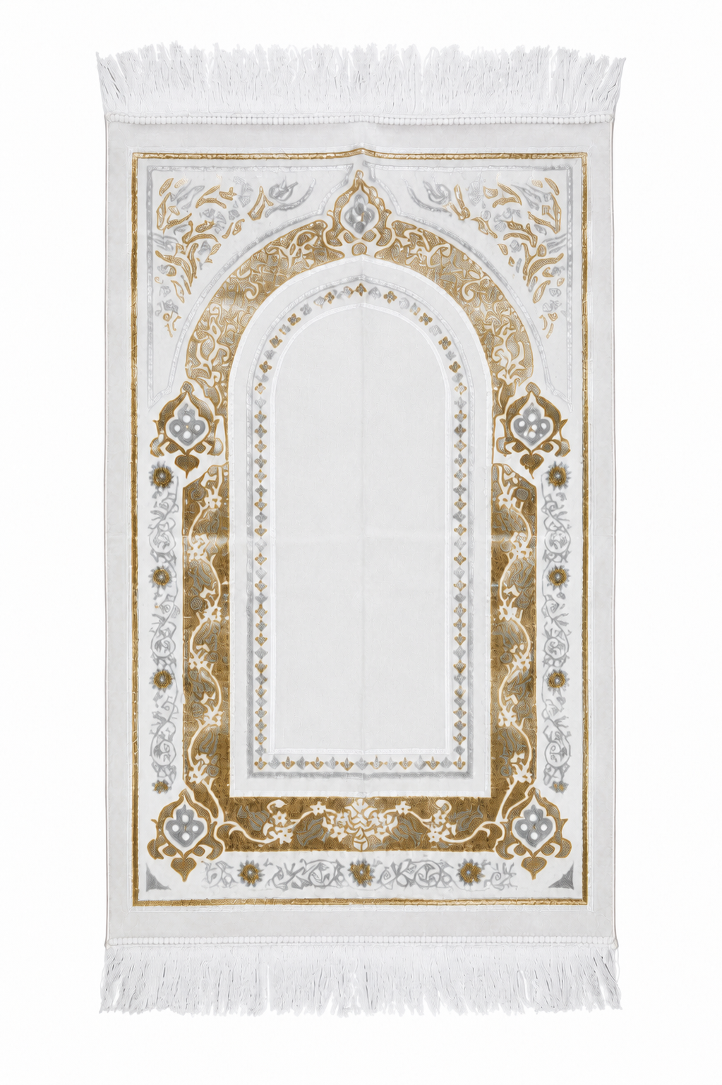 Turkish Velvet with a gold satin cord Prayer Rug