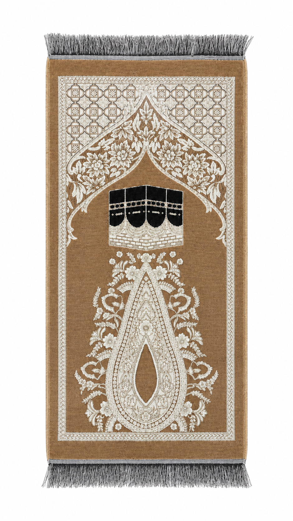 Children's Velvet Brown-Beige Prayer Rug
