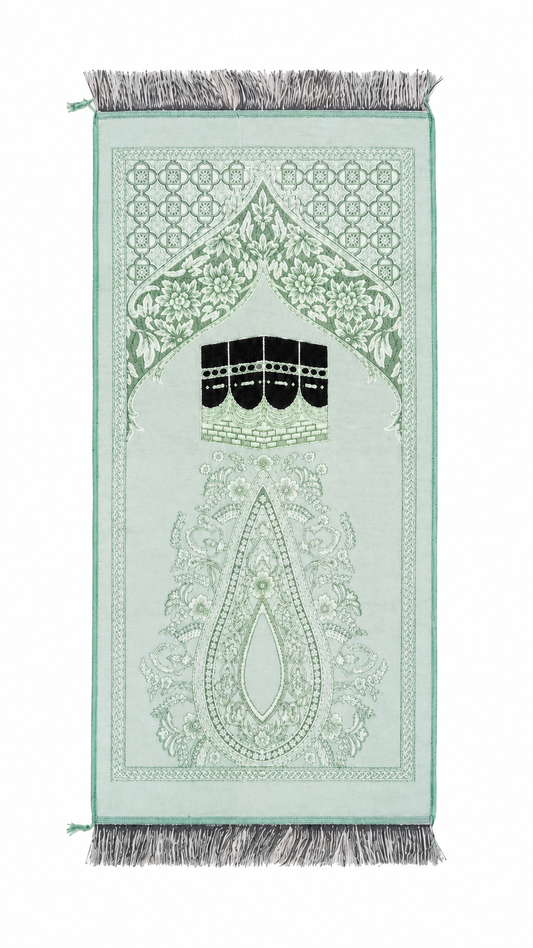 Children's Velvet Aqua Prayer Rug