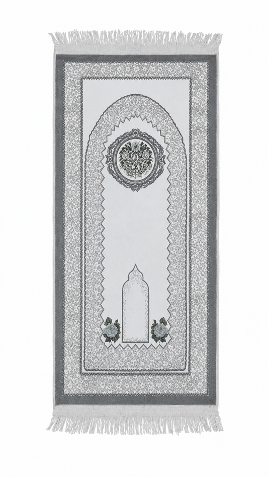 Satin Children's Prayer Mat Gray