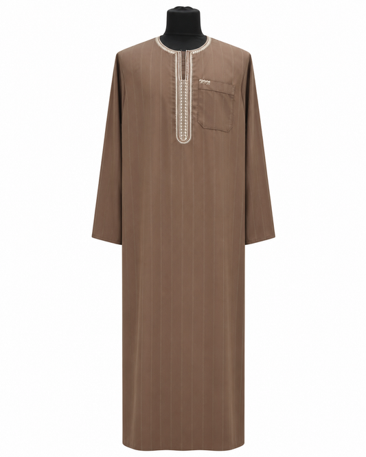 Men's Brown Summer Abaya
