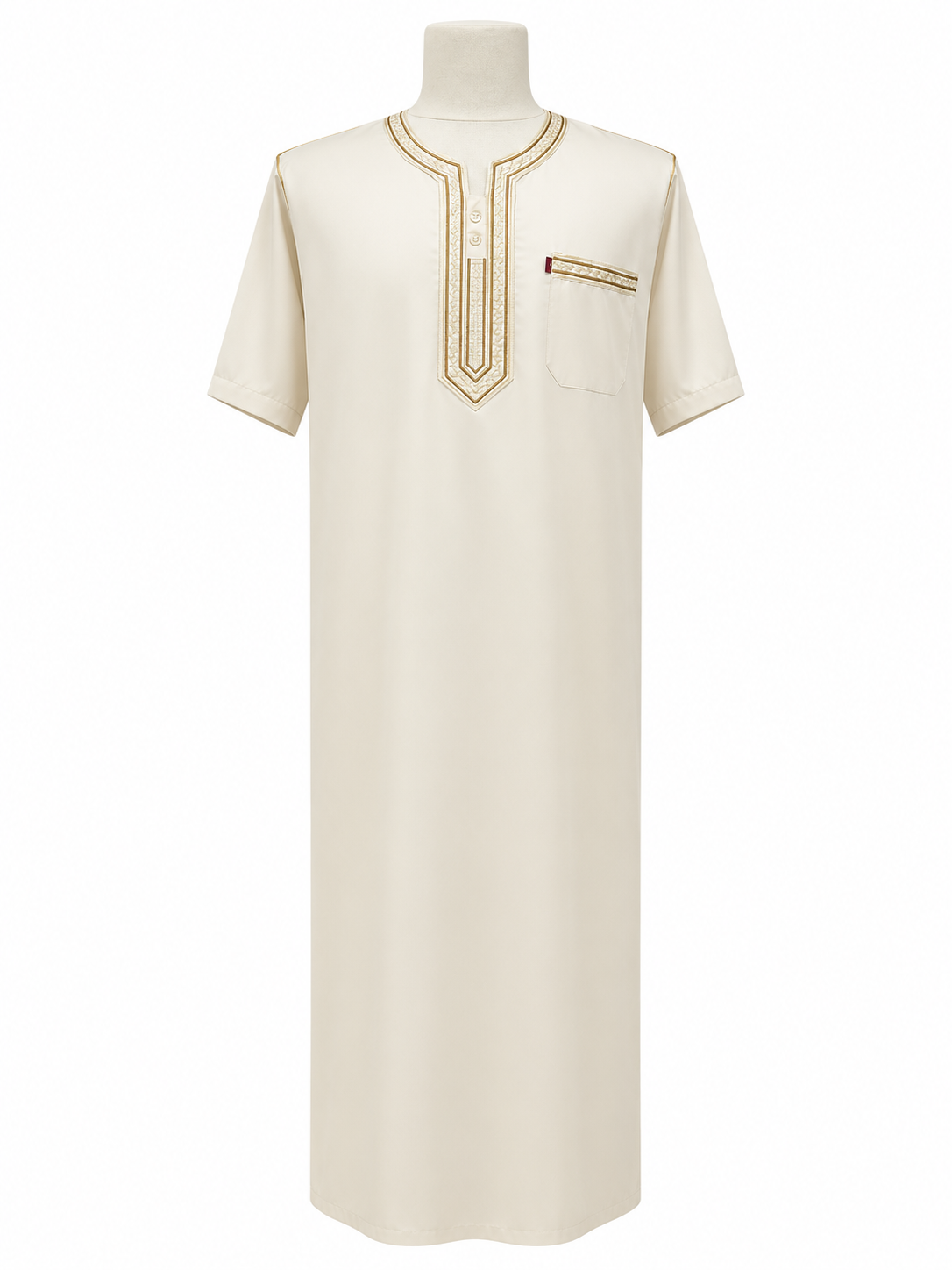 Men's Light Beige Summer Abaya