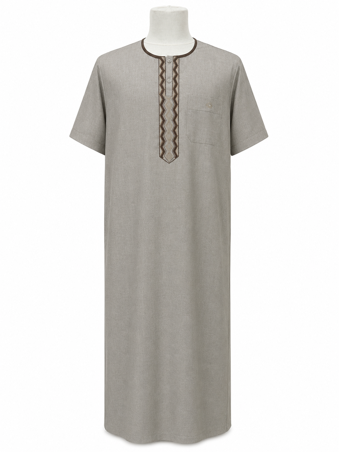 Men's Dark Beige Summer Abaya