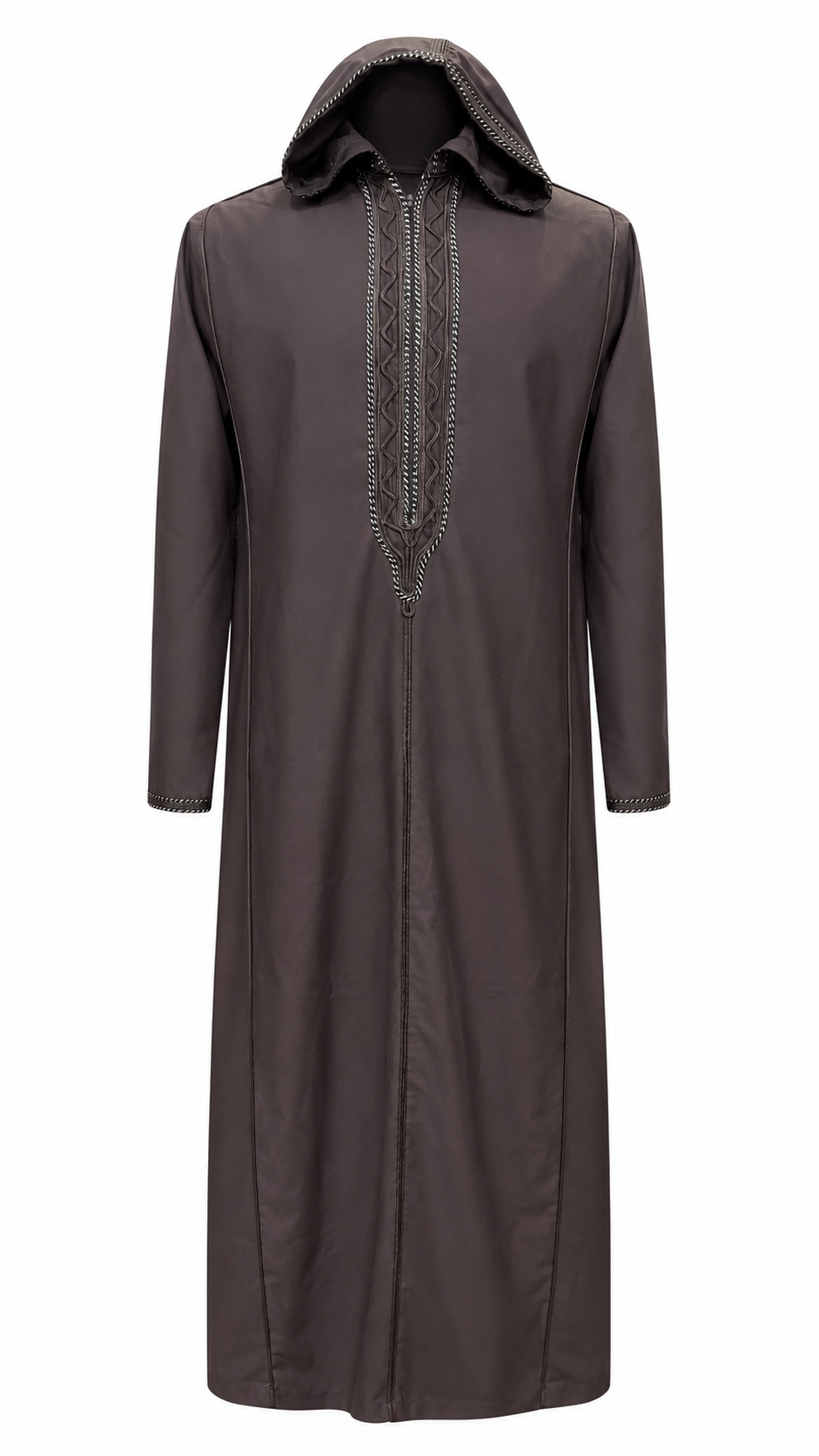 Men's Moroccan Dark Brown Spring Abaya