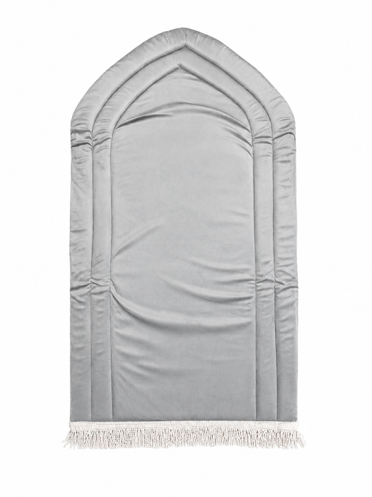 Gray prayer rug (mihrab design)