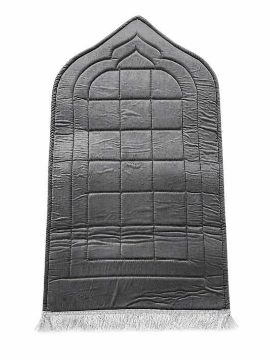 Turkish Gray Velvet  Prayer Mat