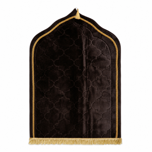 Brown Mokhmal Prayer Mat