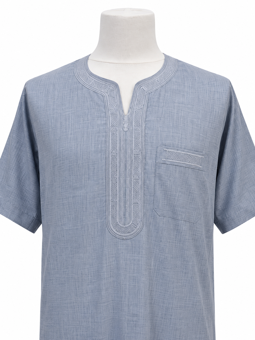Men's Grey/Blue Summer Abaya