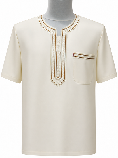 Men's Light Beige Summer Abaya