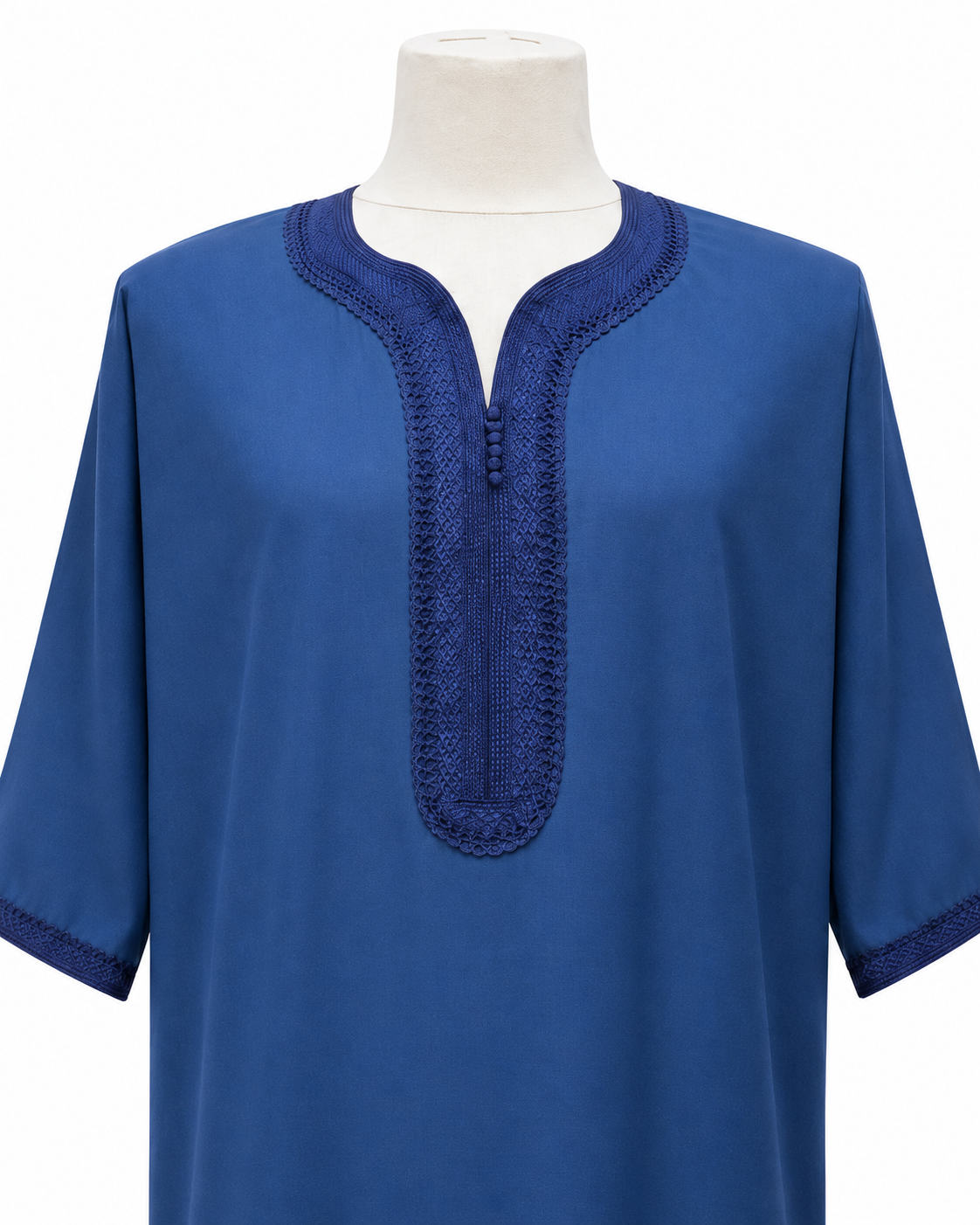 Moroccan Navy Blue Men's Summer Abaya