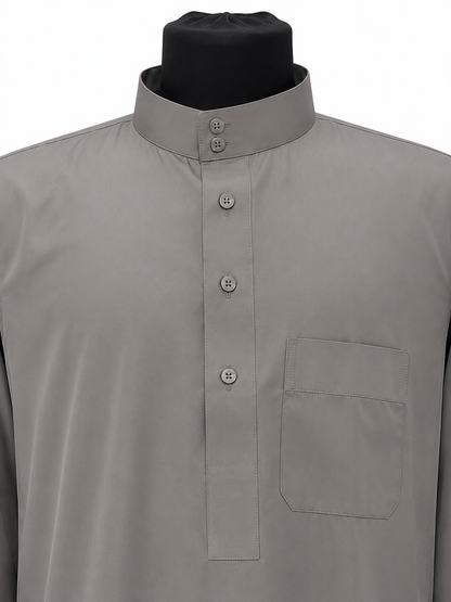 Men's Saudi Gray Summer Abaya