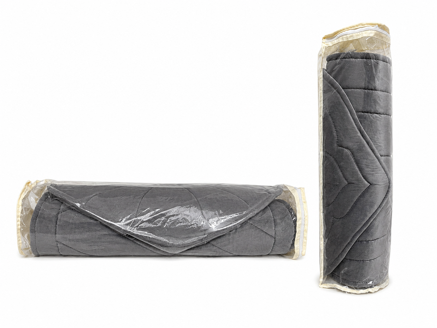 Turkish Gray Cushion Cotton and Silicone Filling  Prayer Mat (110cm Length- 63cm Width)