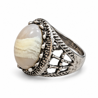 Moonlit Crest Ring