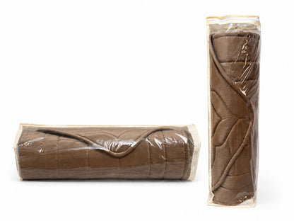 Turkish Hazel brown Mihrab-Style Cushion Cotton and Silicone Filling Mat (110cm Length- 63cm Width)