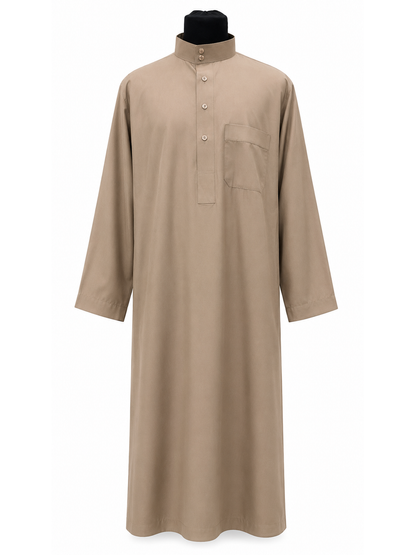 Men's Saudi Sand beige Summer Abaya