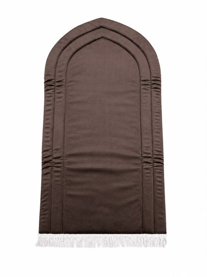 Brown prayer rug - Mihrab Design