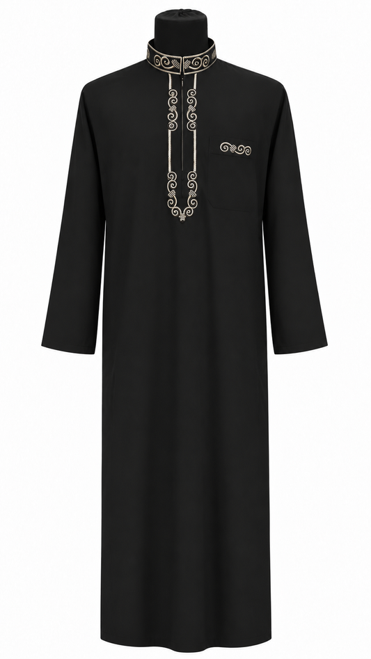 Men's Black Summer Abaya