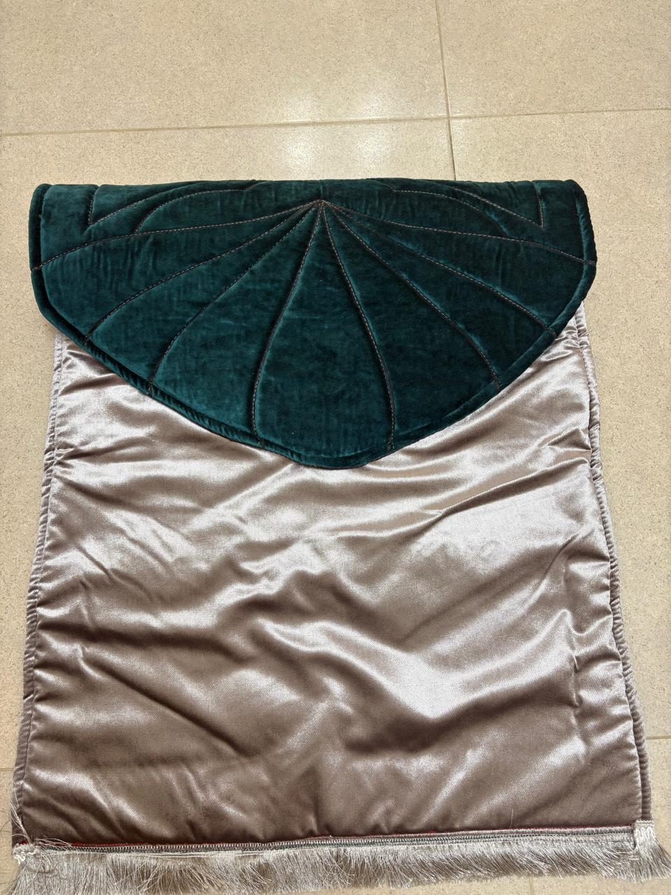 Turkish Green Turquoise -Style Cushion Cotton and Silicone Filling Mat (110cm Length- 63cm Width)