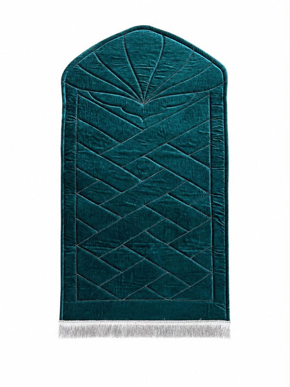 Turkish Green Turquoise -Style Cushion Cotton and Silicone Filling Mat (110cm Length- 63cm Width)